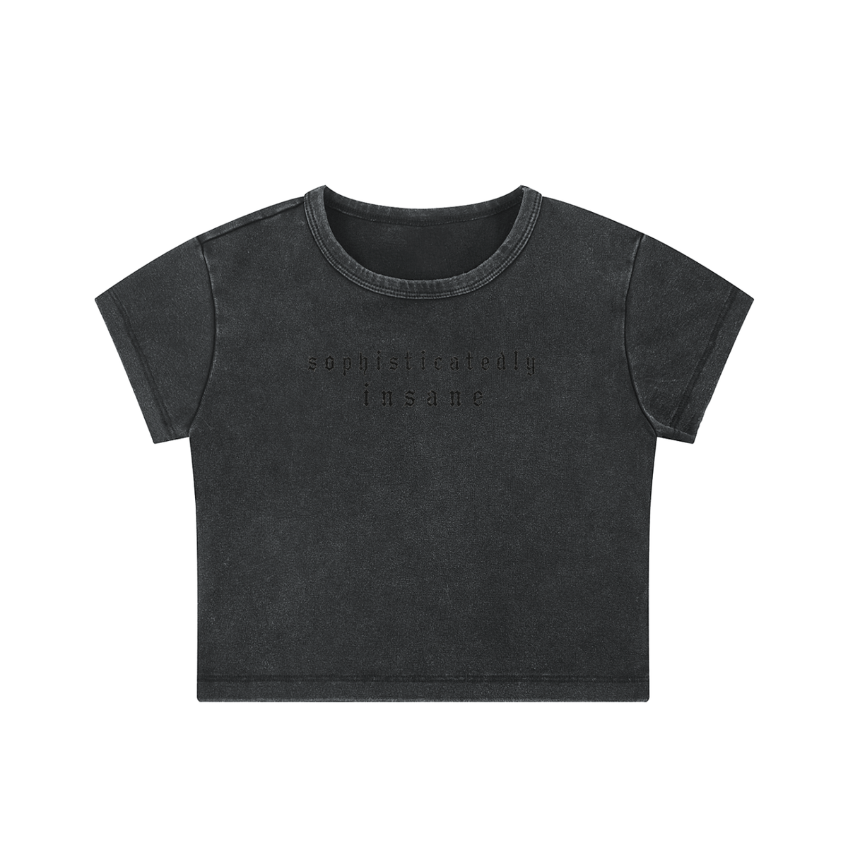 Snow Washed Crop Top- M/ L Sizing