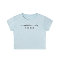 Snow Washed Crop Top- M/ L Sizing