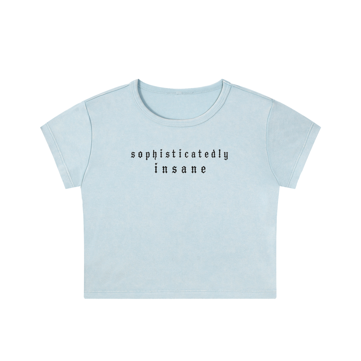 Snow Washed Crop Top- M/ L Sizing