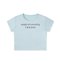 Snow Washed Crop Top- SMALL Sizing