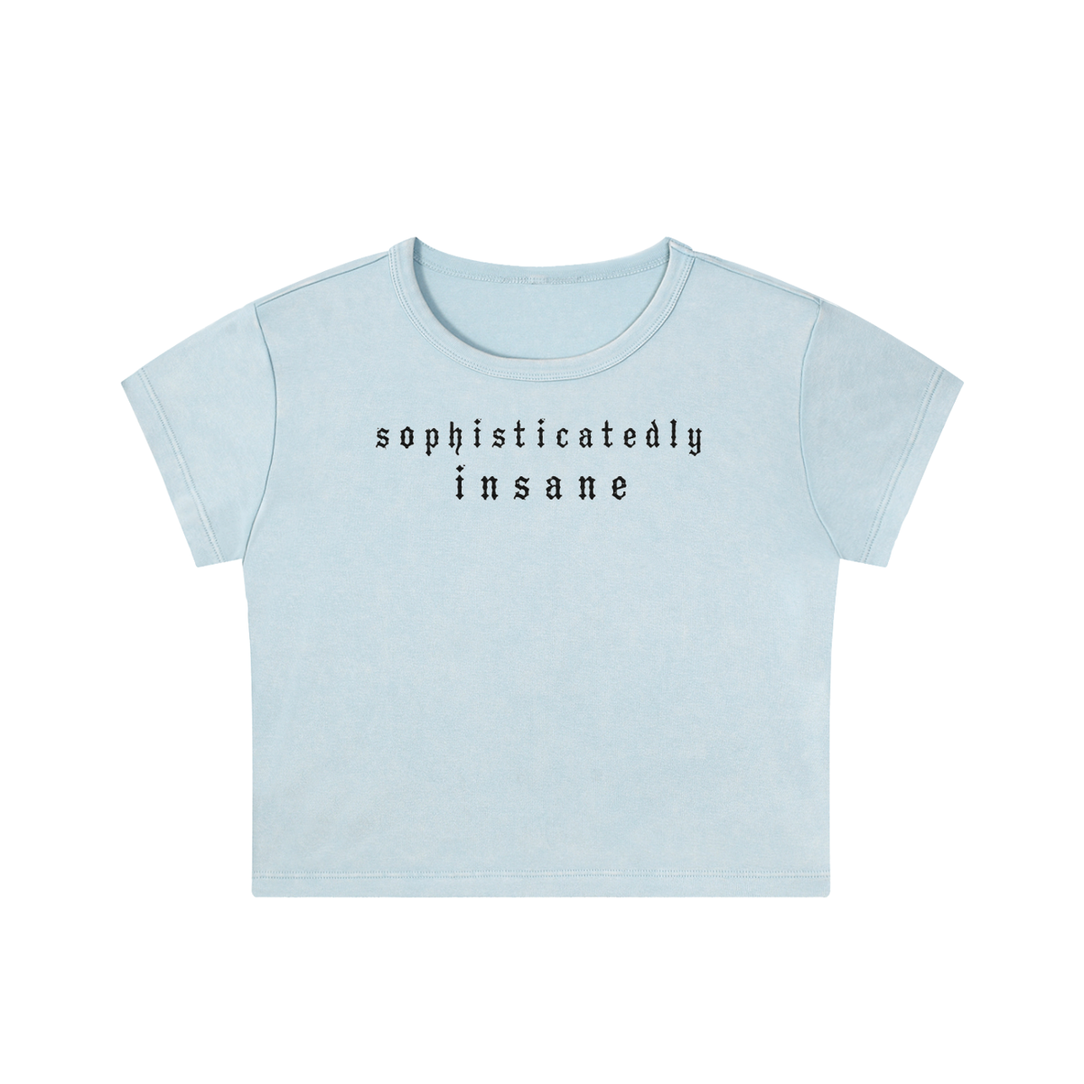 Snow Washed Crop Top- SMALL Sizing