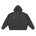 Purple Leopard Zip Up Hoodie